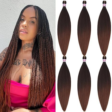 EZ Braided Synthetic Crochet Hair Export Cross-Border Factory In Stock Big Braids European and American Long Straight Hair - 图片 16