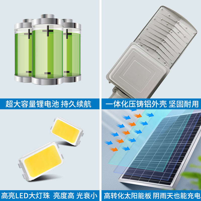 Solar Lighting Outdoor Waterproof High-power Super Bright Garden Light Split Solar Street Light - 图片 15