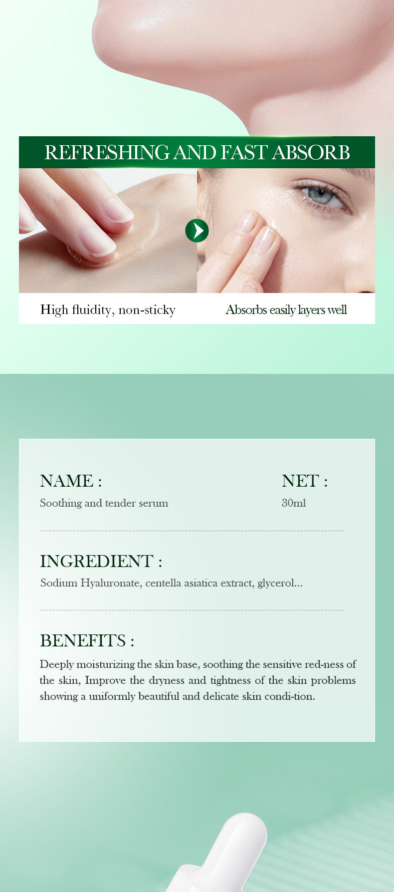 Skin Rejuvenation and Brightening Serum SADOER Moisturizing and Hydrating Essence Gel Cross-Border Wholesale - 图片 47