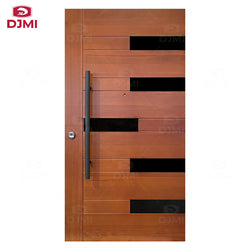 Customized New Front Security Big Modern Villa House Solid Wood Pivot Doors Exterior Wooden Door Main Entrance - 图片 13