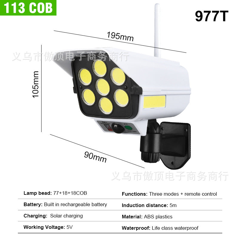 Solar Simulation Surveillance Light Outdoor Lighting LED Human Body Sensor Anti-Theft Light Garden Light Street Light - 图片 6