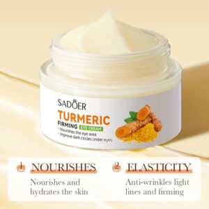 Turmeric Eye Cream SADOER Moisturize and Improve Dark Circles, Eye Lines, Eye Bags,  Wholesale