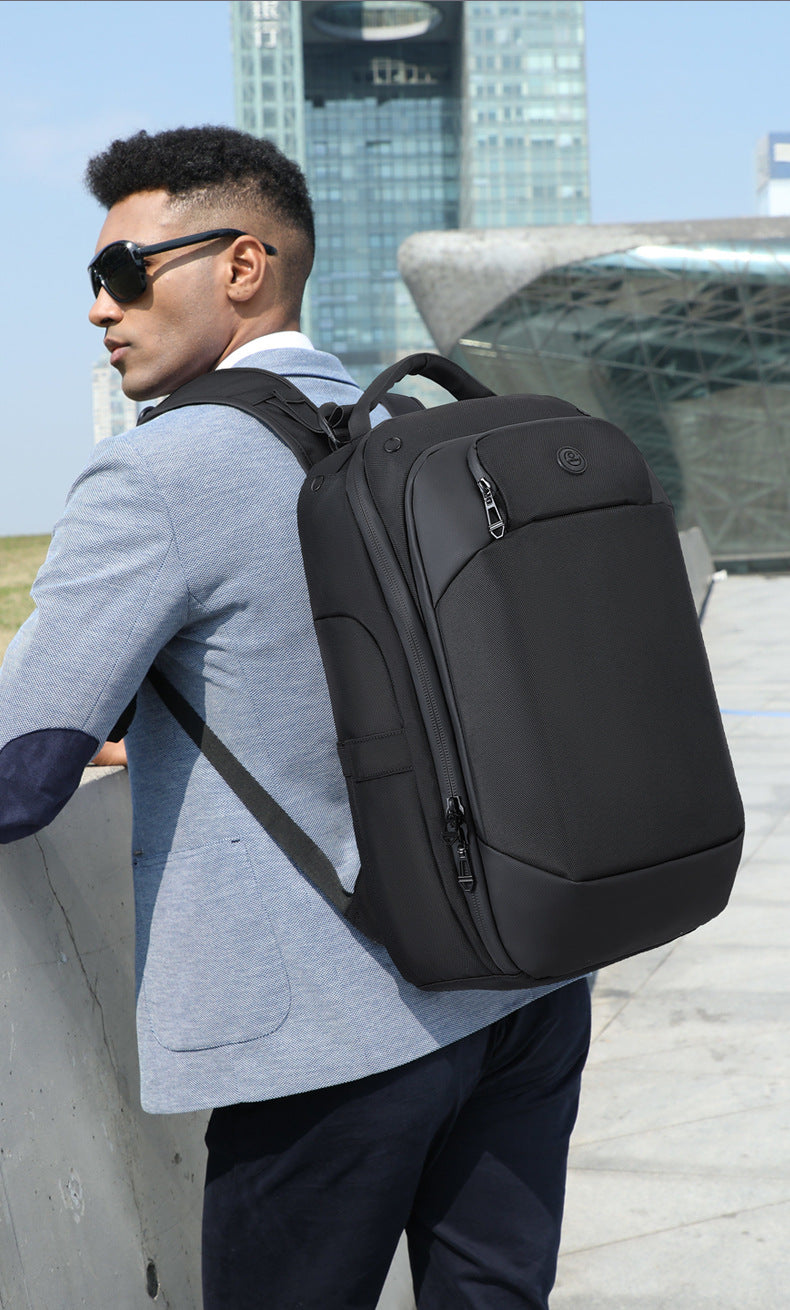 ozuko Business Backpack Men's Waterproof Computer School Bag High-looking commuter travel backpack for college students - 图片 10