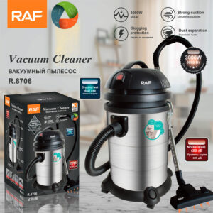 RAF European Standard Dry Vacuum Cleaner Home Hotel Super Suction High Power Handheld Bucket Vacuum Cleaner