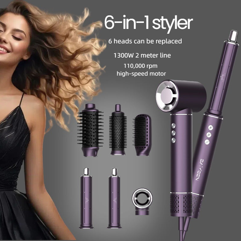 фeH Hair Dryer Household High Power High Speed Hair Dryer Fully Automatic Curling Iron 7-in-1 Negative Ion Hair Dryer - 图片 14