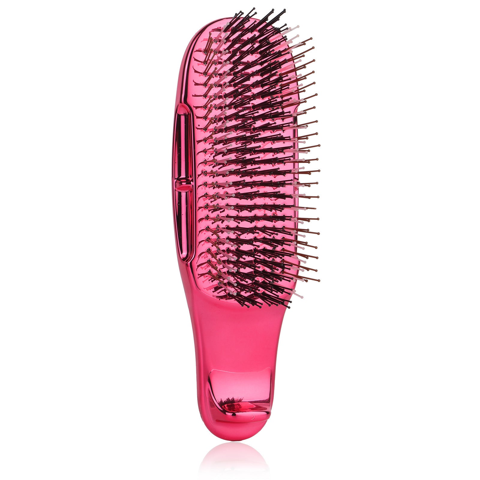 Cross-Border Electroplated Meridian Massage Comb Round Bead Three-Stage Comb Teeth Smooth Hair Anti-Tangle Dry and Wet Dual-Use Fine Needle Portable Comb - 图片 5