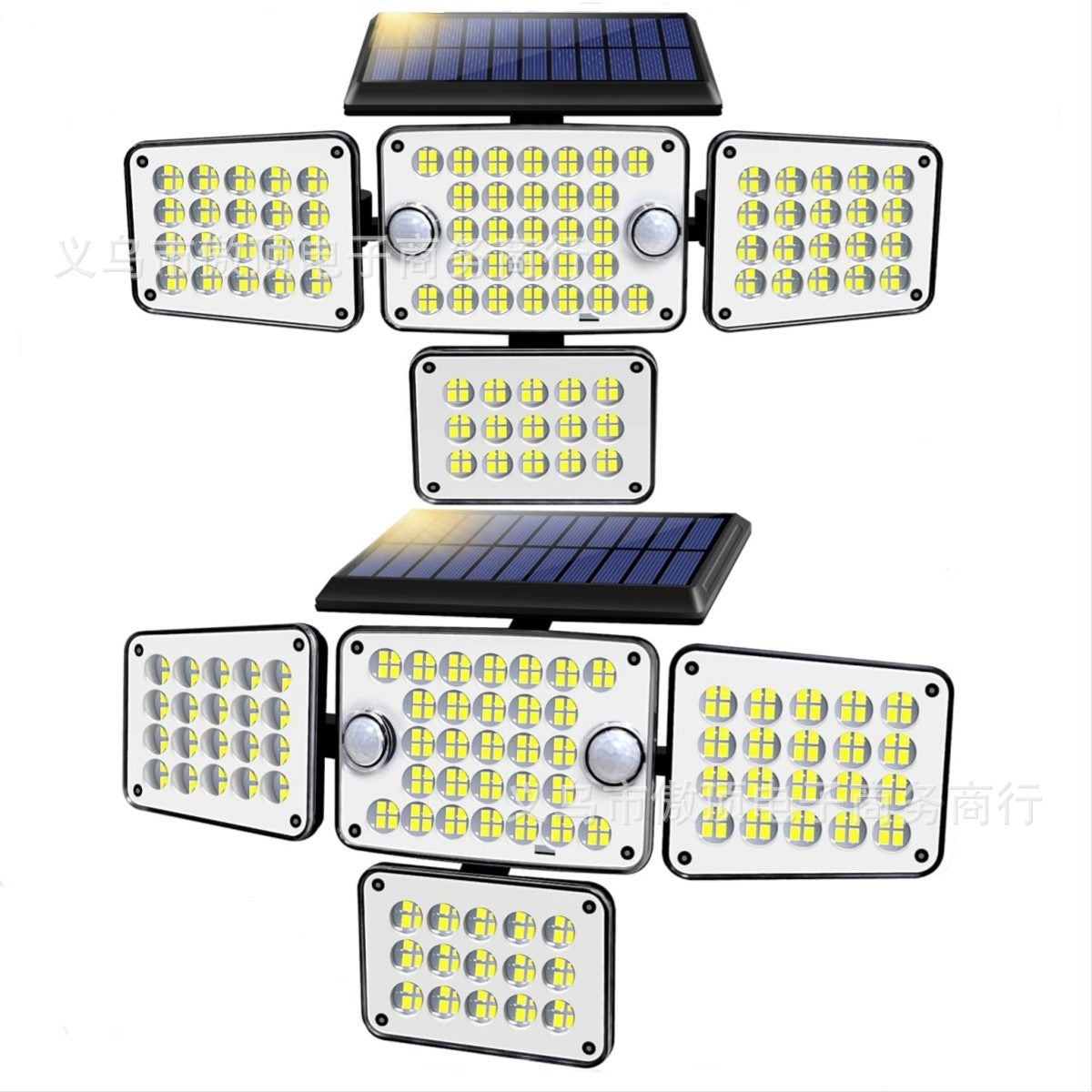 Solar Wall Light Four-Head Upgraded Dual-Sensor Rotating Outdoor Street Light Human-Sensor Garden Light - 图片 4