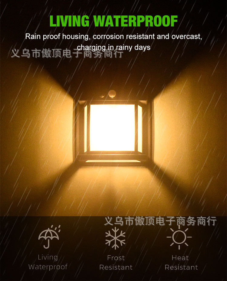 New Solar Light Outdoor Human Body Sensor Light Waterproof Street Light Tungsten Wall Light Garden Courtyard Night Light - 图片 16
