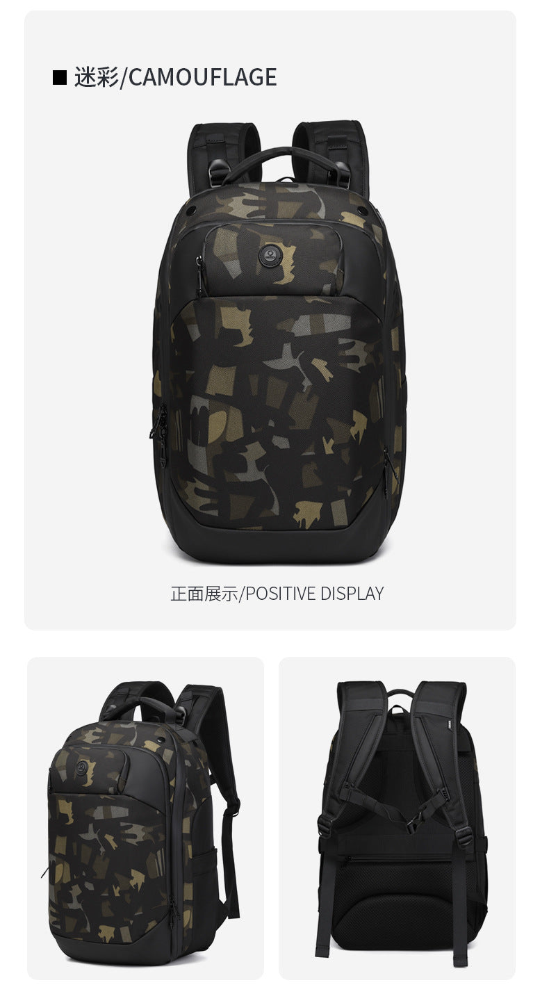 ozuko Business Backpack Men's Waterproof Computer School Bag High-looking commuter travel backpack for college students - 图片 26