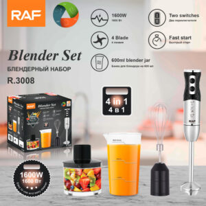 RAF EU Standard Portable Handheld Electric Stainless Steel Cooking Stick Stirrer Household Food Mixer3008
