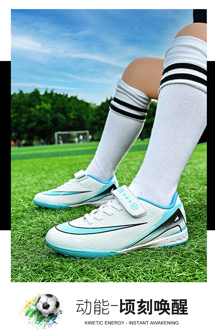 2025World Cup Children's Soccer Shoes Boys Youth Students Girls Spike Long Spike Competition Training Sports Shoes - 图片 31