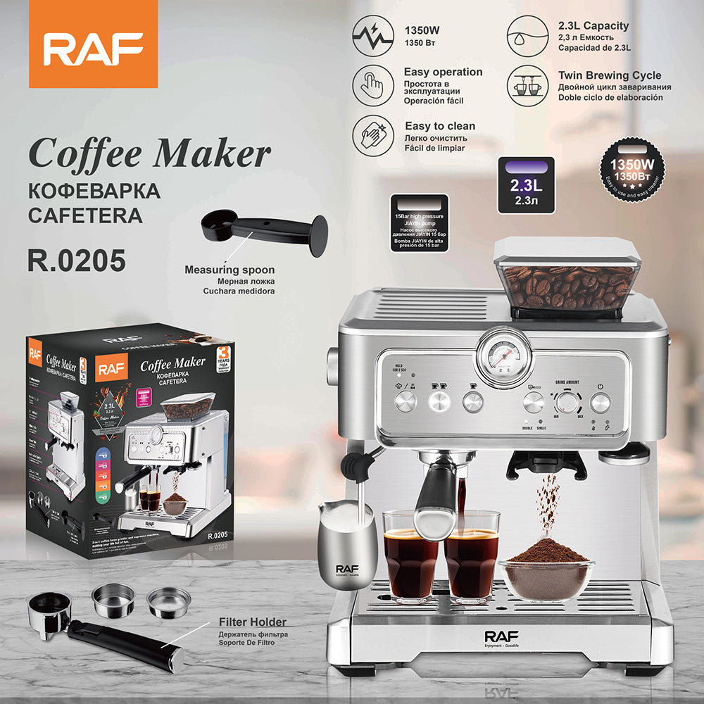RAF European Standard Small Italian Semi-Automatic Steam Milk Frother Coffee Machine Household Integrated Coffee Maker0205 - 图片 26