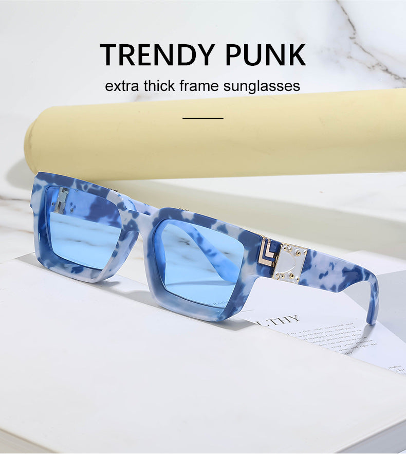 0k Billionaire Style Sunglasses Men Fashion Internet Celebrity Sunglasses Women High-end Glasses Square Frame Sunglasses - 图片 21