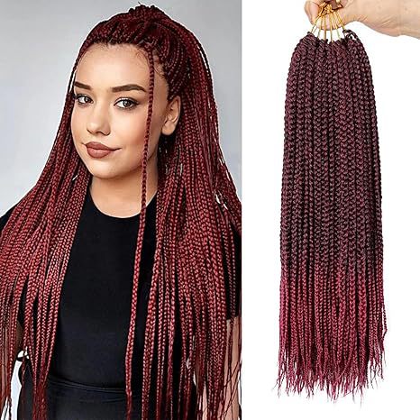 Cross-border Crochet Three-strand Braid Three strand braided synthetic hair extens - 图片 16