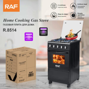 RAF Gas Four-Burner Stove Panel Household Low Energy Liquefied Gas Countertop with Flameout Protection and Cabinet R.8514