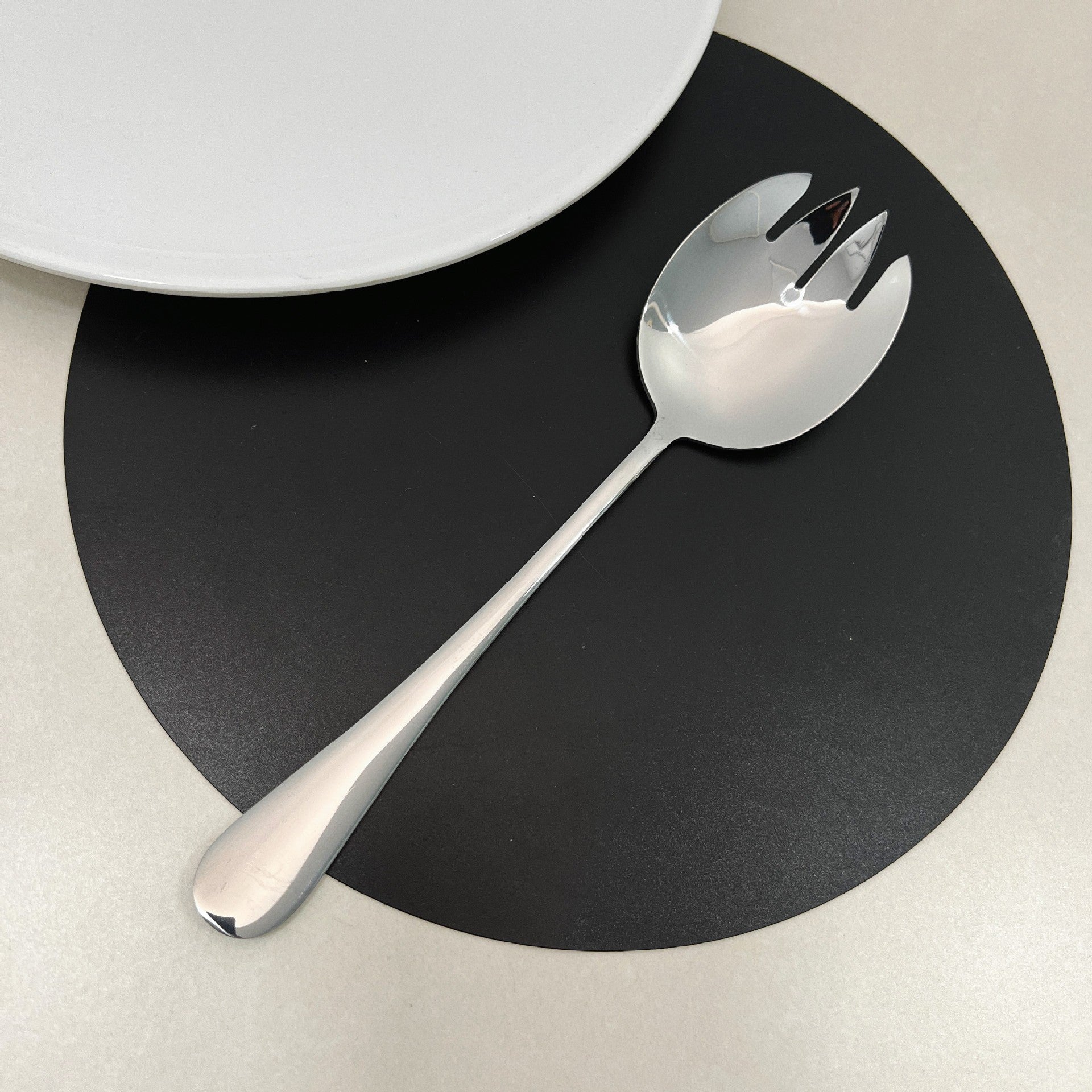 Hotel Stainless Steel Serving Spoon Restaurant Large Serving Spoon Soup Spoon Service Spoon Large Spoon Thickened Canteen Public Spoon - 图片 8