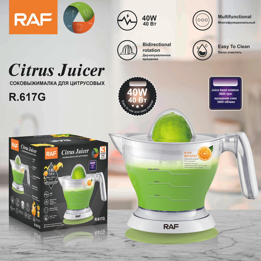 RAF EU Standard Electric Fresh Orange Juicer Household Automatic Juicer Lemon Orange Juice Machine Small Portable617 - 图片 21