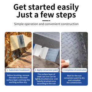 Water-based Anti-rust Paint Metal Paint Rust-free Rust Conversion Paint Color Steel Tile Renovation Rust Fixing Agent Multi-color Conversion Paint