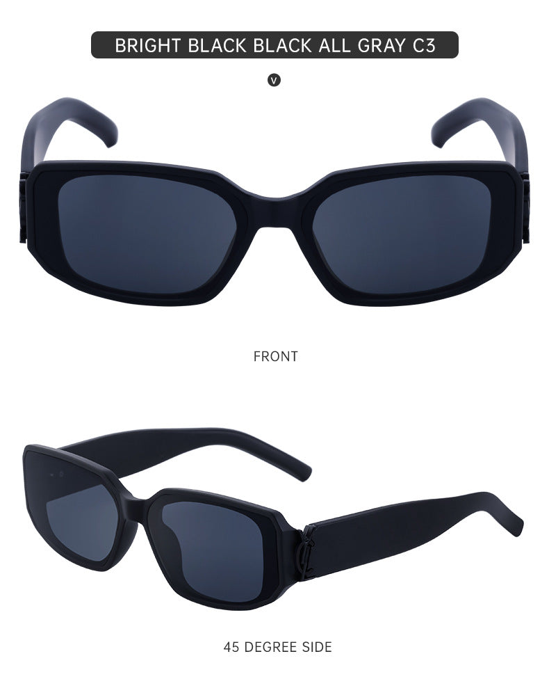 European and American fashion narrow frame sunglasses for women INS Street style square sunglasses for women wholesale sunglasses - 图片 25