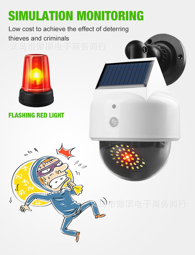 Simulated Surveillance Light Solar Garden Light Fake Camera Street Light Human Body Sensor Wall Light Split-Type Garden Light - 图片 12