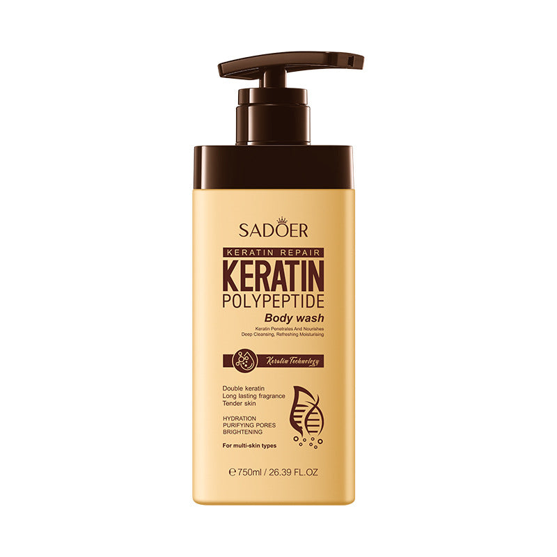 Keratin Peptide Rejuvenating Shower Gel SADOER Moisturizing and cleansing body wash cross-border wholesale - 图片 6