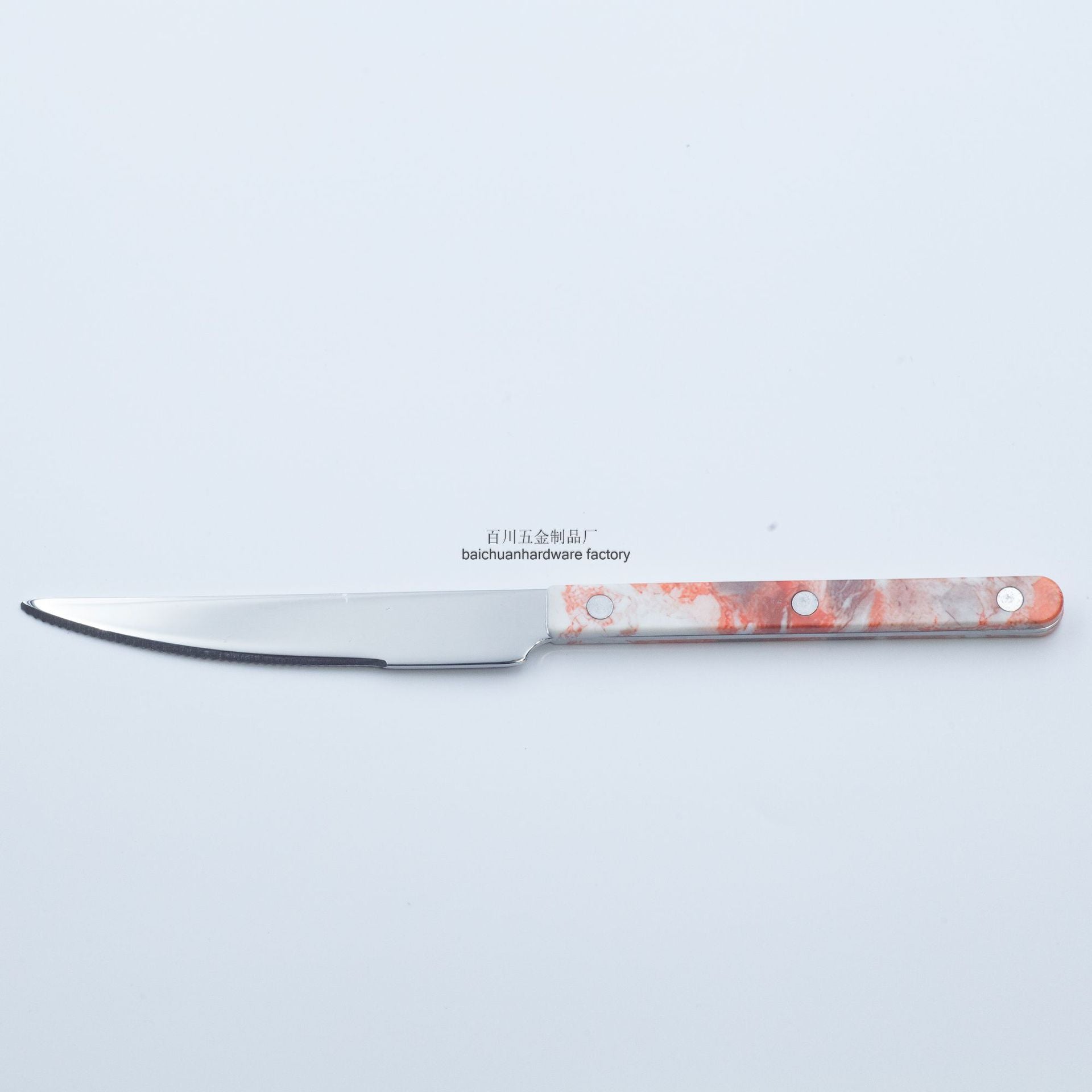 Marble Handle Western Tableware Set ABS Butter Fork Spoon Clip Handle Cheese Knife Dessert Chopsticks Spoon Fork - 图片 18