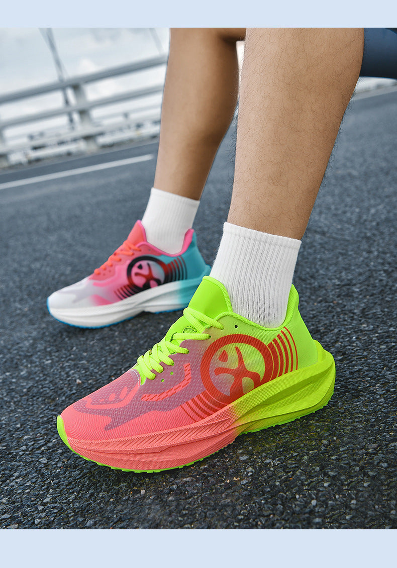 Massk New2025Carbon Plate Popcorn Bottom Running Shoes Men's Marathon Children's Sports Shoes Training Shoes - 图片 23