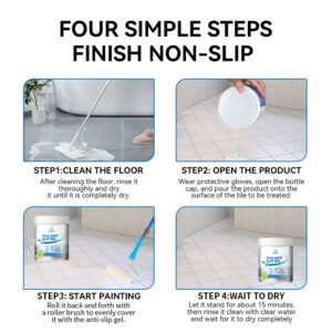 New Floor Anti-Slip Paste for Tiles, Marble Anti-Slip Agent for Dining and Bathrooms, Tile Anti-Slip Gel Paste