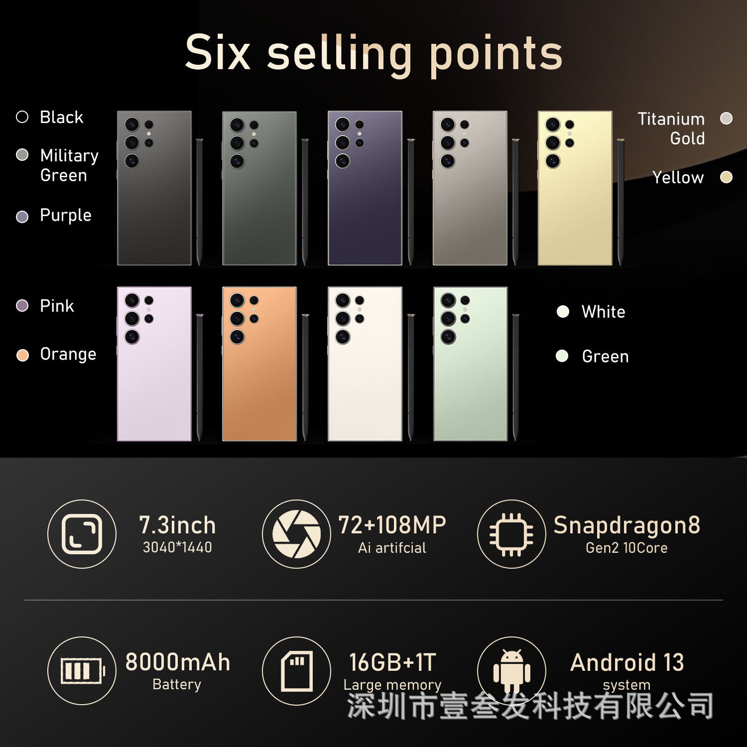 S24 Ultra Popular4+64G 6.8Inch Full HD Screen5G All-in-One New Smartphone - 图片 6