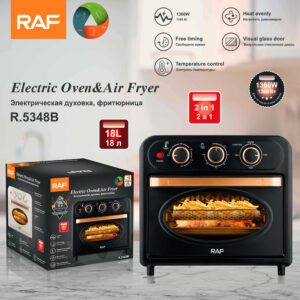 RAF Electric Oven EU Standard18L Multifunctional Household Air Fryer Fully Automatic Intelligent Oven Fryer Visual Baking