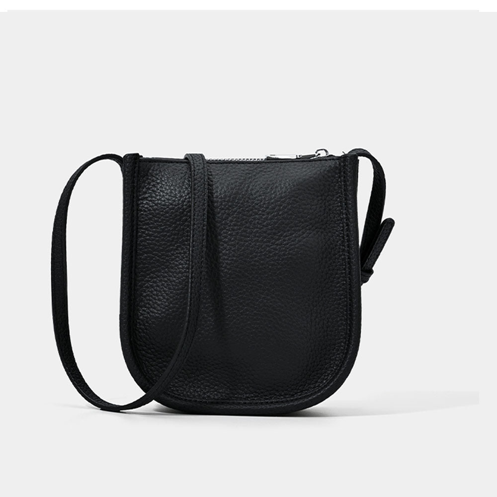 Genuine Leather Phone Bag Niche Fashion Small Bag for Women High-end Casual Simple Versatile Portable Shoulder Crossbody Bag - 图片 13