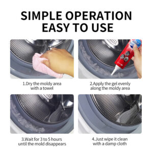Mildew Removal Gel for Washing Machine Tub, Refrigerator Seal, Sink, Tile Edge Mold Remover Gel