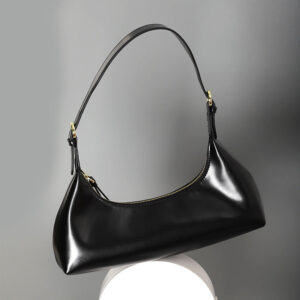 Factory2024New Fashion Retro Soft Leather Underarm Bag Niche Design Simple Single Shoulder Commuter Bag