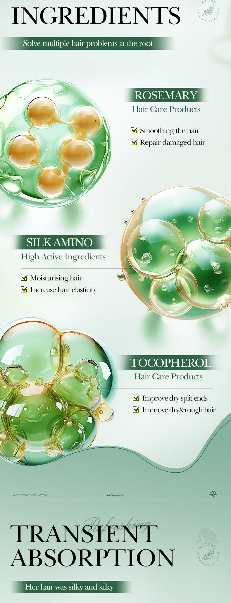 Rosemary Rosemary500ml SADOER Repair Nourishing Smooth Hair Conditioner Wholesale - 图片 13