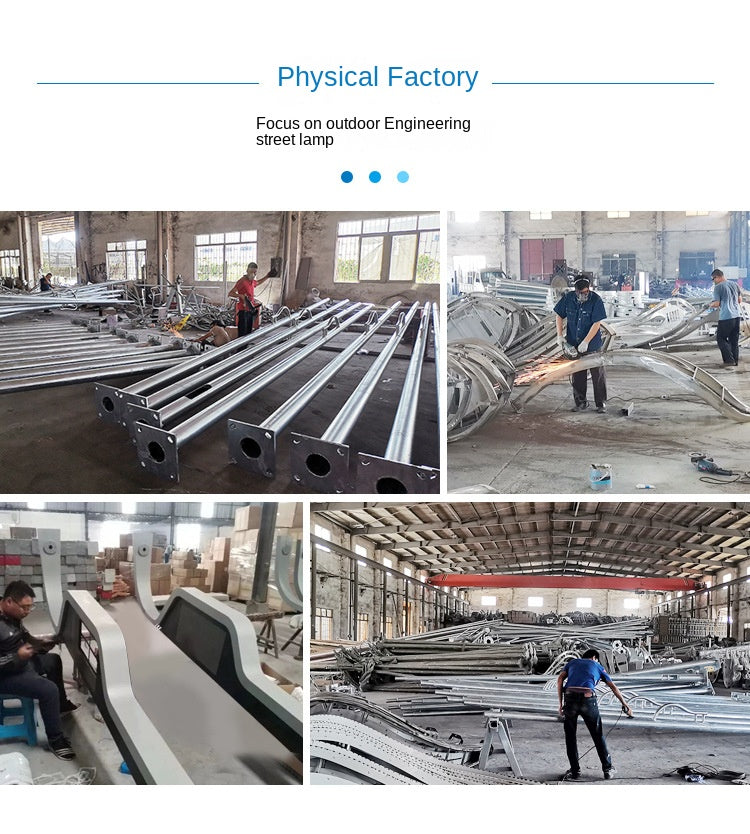 Blast Project Solar Garden Lights Waterproof LED Street Lights for New Rural Factory District IP65 Rating-Wholesale - 图片 29