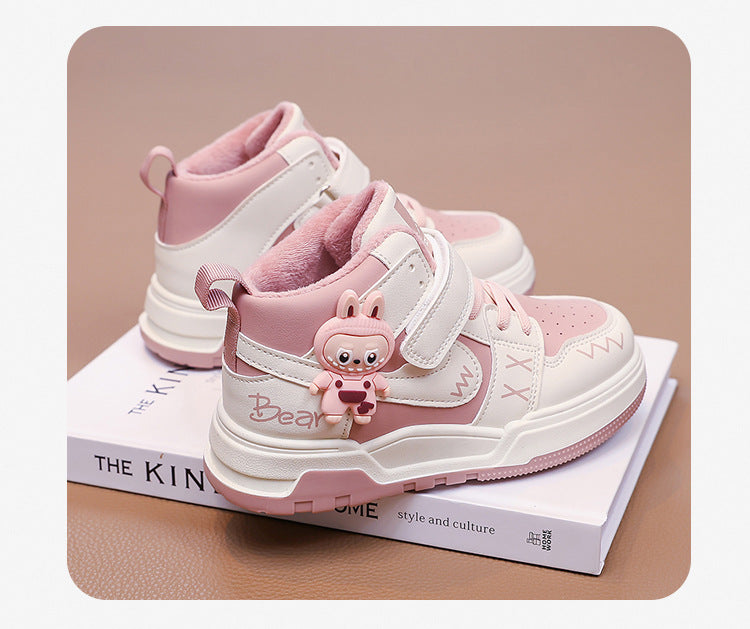 Fashion Doll Labubu Girls' Shoes Princess Shoes2025New Autumn Children's Soft Sole Casual Sports Shoes - 图片 26