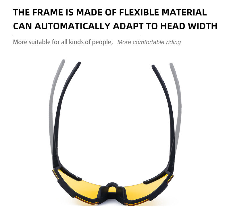 New Cycling Goggles for Women, UV Protection, One-Piece Large Frame Sunglasses, Outdoor Sports Colorful Integrated Sunglasses - 图片 18