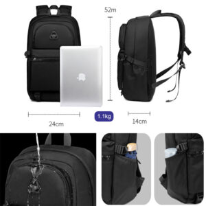 ozuko New Student School Bag Casual Men's Computer Bag15.61-inch Women's Multi-Functional Backpack backpack