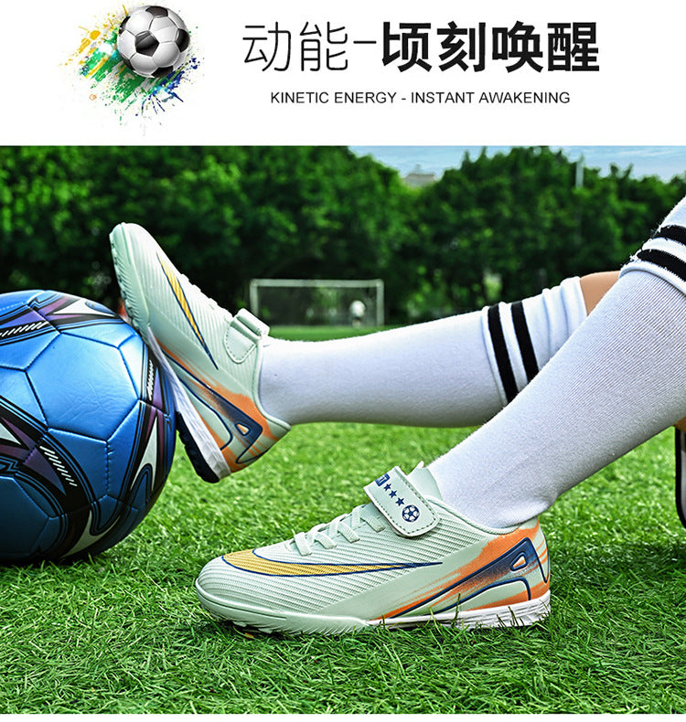 2025World Cup Children's Soccer Shoes Boys Youth Students Girls Spike Long Spike Competition Training Sports Shoes - 图片 22