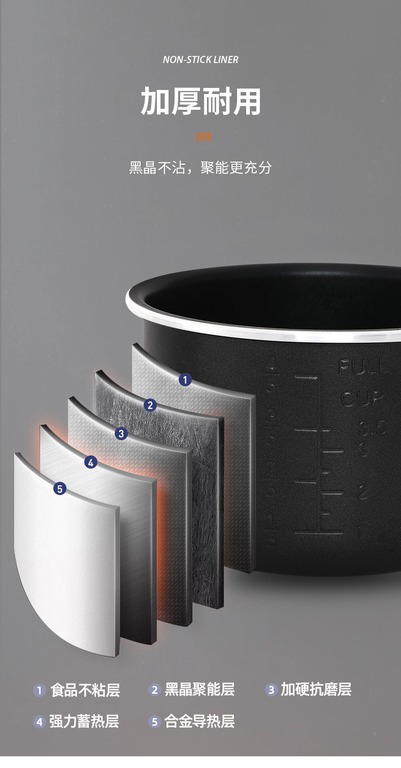 Internet Celebrity Style Small Household Rice Cooker2People1.8L Quick Cooking Automatic Pressure Cooker Smart Micro Pressure Cooker - 图片 25