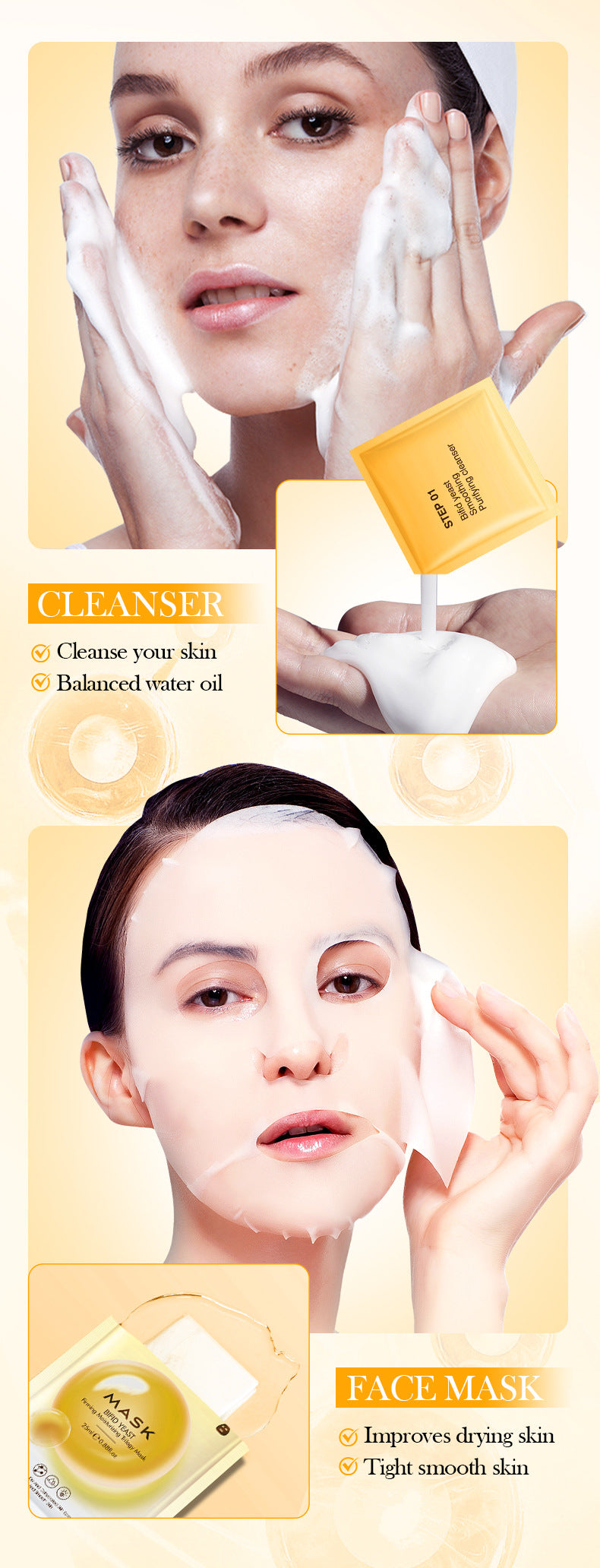 Trilogy Mask SADOER Hyaluronic Acid Firming Acne Removal Hydrating Beauty Mask Cross-Border Wholesale - 图片 19