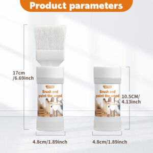 Hot Sale Odorless Water-Based Wood Paint with Brush for Furniture Renovation, Wood Door Color Change, Indoor and Outdoor Universal