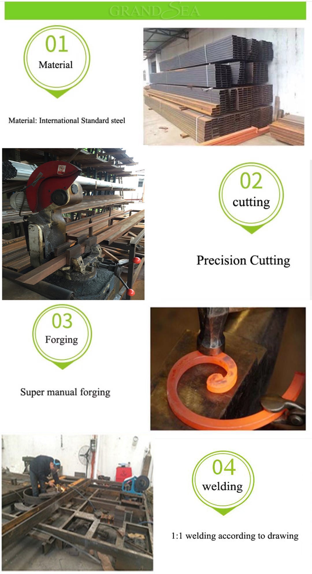 Decorative Wrought Iron Security bar Casement Window Burglar bar - 图片 16