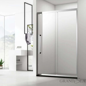 Normal Design 60x60 Aluminum Frame Glass Shower Door, Bathroom Sliding Glass Door