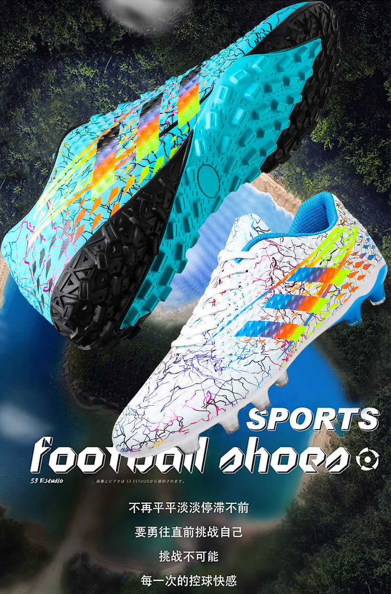 New professional football shoes for men and women AG Spike TF Broken Nail Youth Student Grassland Competition Training Shoes - 图片 12