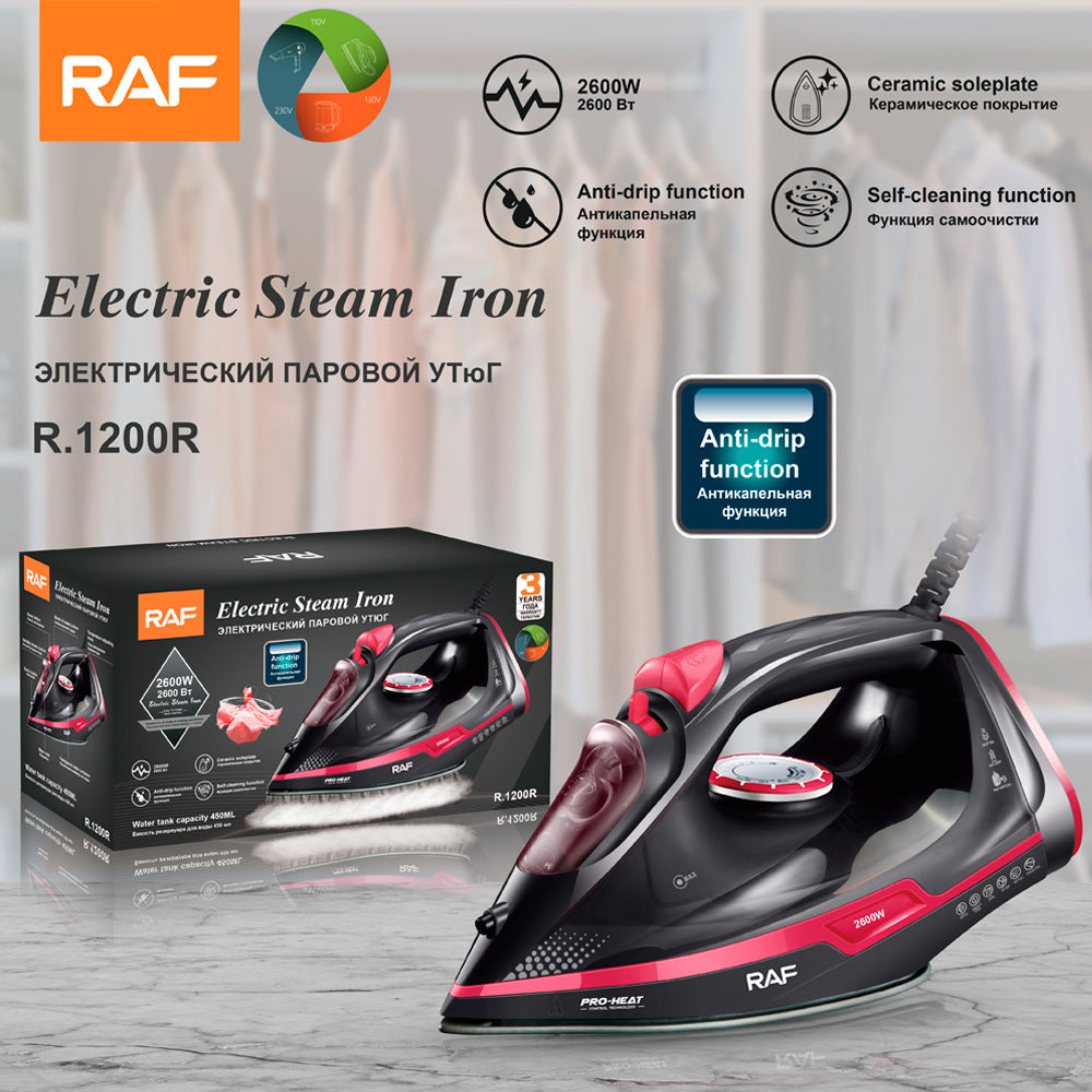 RAF European Standard Household Steam Electric Iron2600W Handheld Small Portable Clothes Ironing Machine - 图片 13