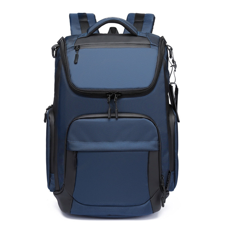 OZUKO Business Backpack Men's Commuting Large Capacity Computer Bag Travel Backpack High-end Waterproof School Bag - 图片 4