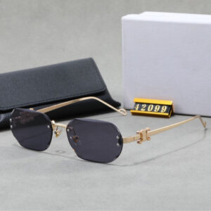 Arc de Triomphe Fashion Metal Frameless High-end Sunglasses for Women Windproof UV Protection Versatile CL42099U