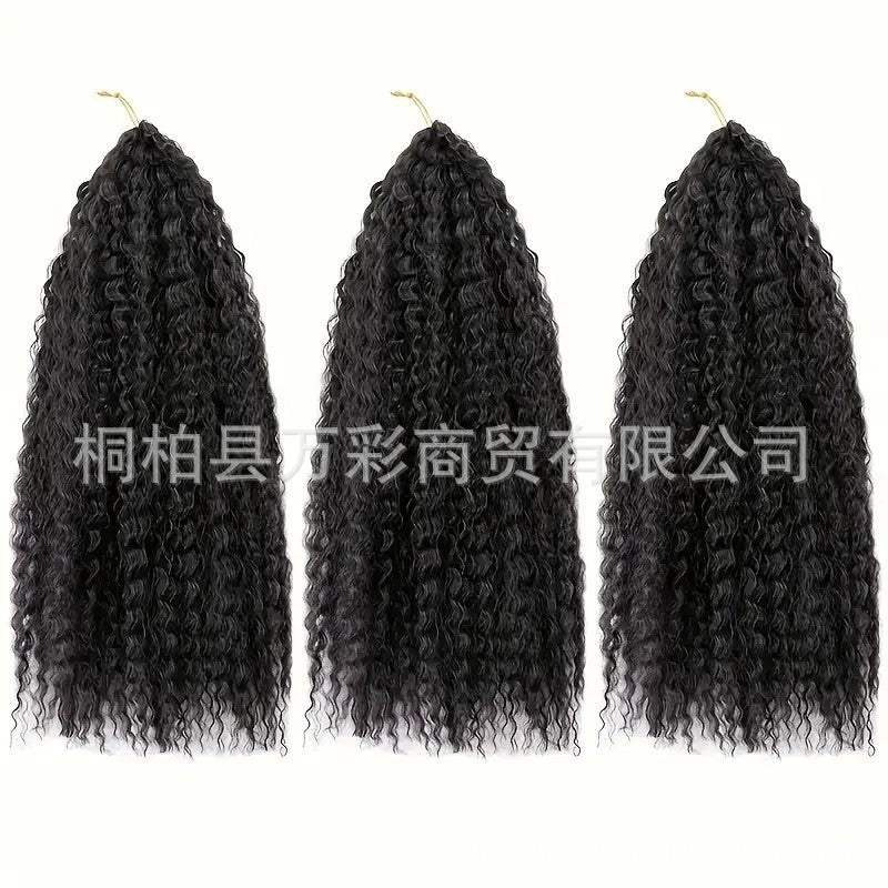 Cross-border Wig Hot Item Afro Kinky Curly Crochet Hair High Temperature Silk Crochet Hair - 图片 19
