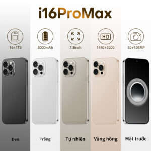 Hot Selling Mobile Phone List i16ProMAX2+16High-definition Large Screen In Stock16pro Smartphone